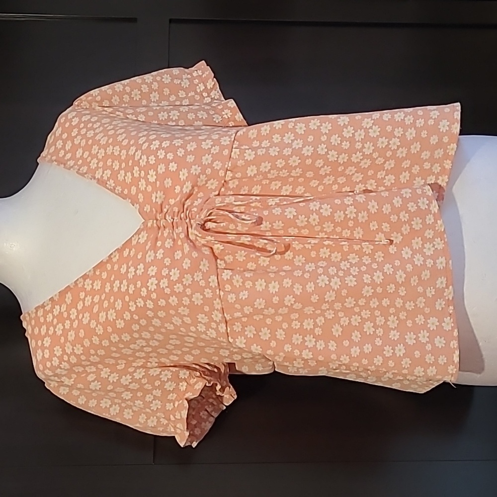 Floral Peach Blouse